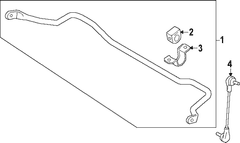 Link Stabilizer <br>Suspension Bar stud Suspension Sway - Left, Right, Front