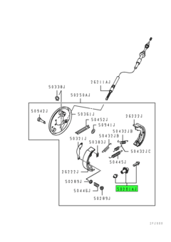 ADJUSTER ASSY,PARKING BRAKE SHOE 1