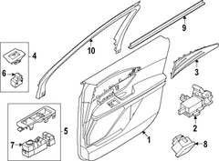Panel Door Trim - Right, Front