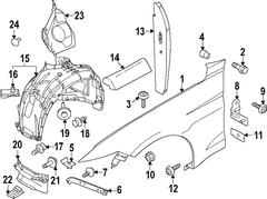 Shield Fender Splash Liner <br>Fender Ft Guard Panel Extension