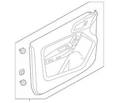 Door Interior Trim Panel - Right, Front (XL)