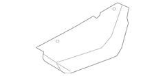 Radiator Support Baffle Engine Compartment Splash Shield - 1.0L
