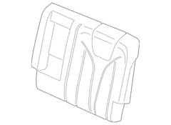 Seat Back Cushion Cover - Left, Rear