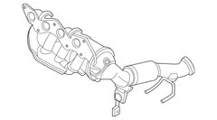 Exhaust Manifold And Catalyst - 2.5L