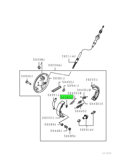 RETAINER,PARKING BRAKE LEVER PIN 1