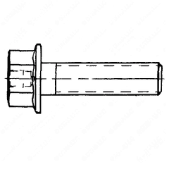M12 x 50 mm Hex Flange Bolt for Pump Mounting