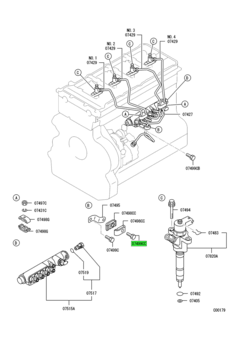 BOLT,FUEL INJECTION TUBE 1