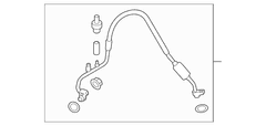 AIR CONDITIONING (A/C) Refrigerant Discharge Hose Pressure tube <br> R134a - 5.0L