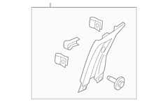 Door Pillar Post Trim Set