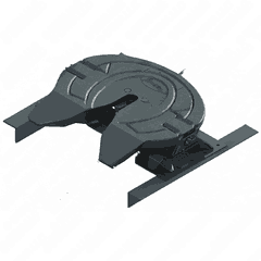 Fifth Wheel Assembly - Complete Flat Plate, FW35, 7.625 inch