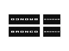 Tufskinz Bronco Logo Door Sill Protector Kit