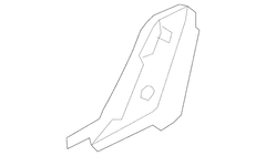 Seat Back Recliner Adjustment Mechanism Cover - Left, Rear