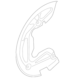 Brake Dust Shield Splash Guard - Front