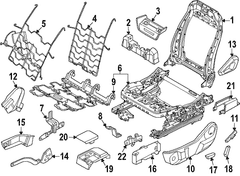 Seat Back Recliner Adjustment Handle <br>Handle used to adjust the recline angle of