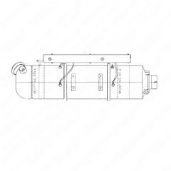 Vertical Inlet DOC Module for S60 (12-inch ATU, 10-inch INLET)