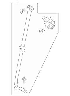 Seat Belt Lap and Shoulder - Left, Rear (Extended Wagon)