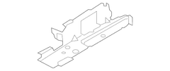 Floor Pan Crossmember Bracket Spare Wheel Retaining Reinforcement - Rear