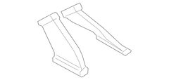 Heater Duct HVAC Adapter - Right