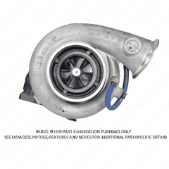 Series 60 Turbo Assembly, 1.25 A/R, Center High/Medium Mount, 12L