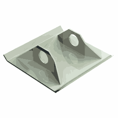 Shoe With Assembly, 10 x 12 x 2, Heavy Duty
