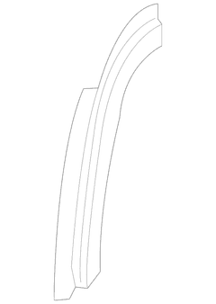 Interior Quarter Panel Trim C Pillar - Right
