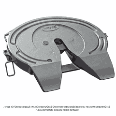 Fifth Wheel Holder, HILS, 48 in., 8 in., Left Hand