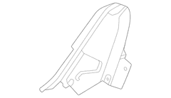 Seat Back Recliner Adjustment Mechanism Cover Shield - Front