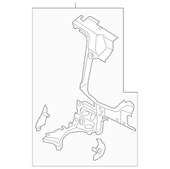 Quarter Panel Reinforcement Wheelhouse - Left, Inner