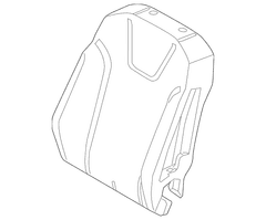 Seat Back Cushion Pad - Left, Front