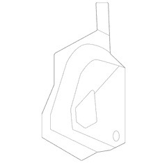 Side Floor Member Body A Pillar Reinforcement Plate - Left, Front