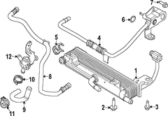 Automatic Transmission Oil Cooler Hose Tube Supply - 2.3L (AT)