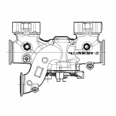 Exhaust Manifold Center Section