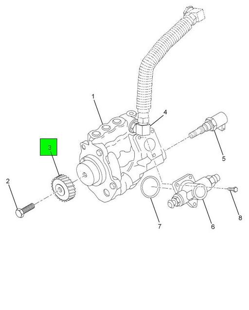 1841116C3 | Genuine Navistar International® GEAR HIGH PRESSURE OIL PUMP