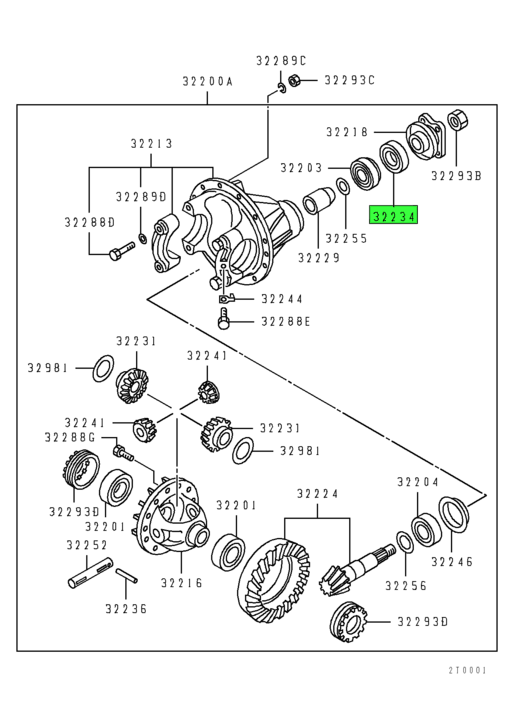 MH034213 | Mitsubishi FUSO® | Front Differential Drive Pinion Oil Seal ...