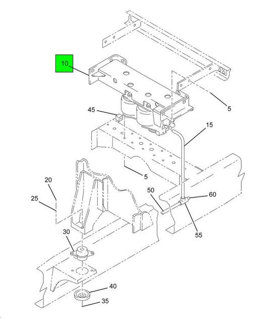 3584084C92 | Genuine Navistar International® CROSSMEMBER REAR CAB SUPPORT