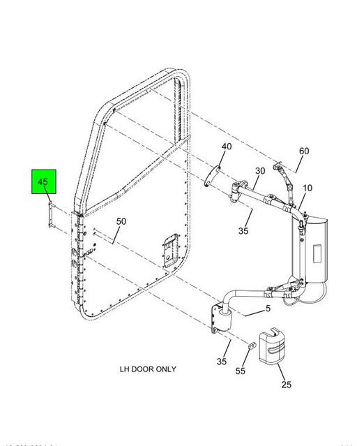 3544042C2 Navistar International® PLATE WELD STUD MIRROR MOUNTING