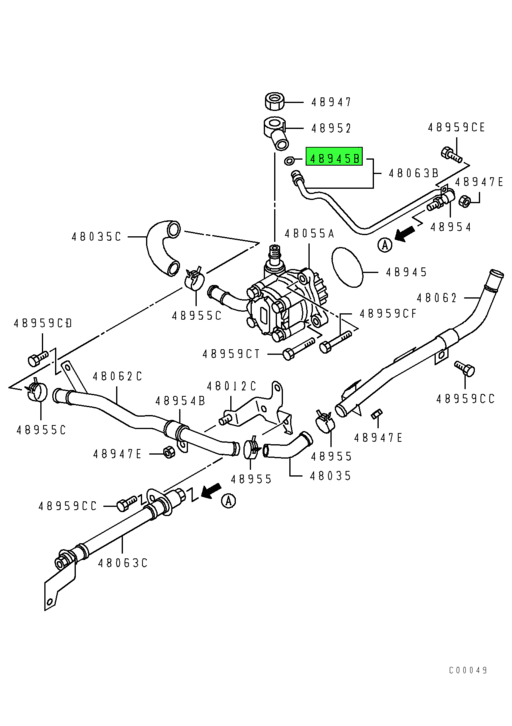 MB192717 | Genuine Mitsubishi FUSO® Power Steering Oil Pump O-Ring