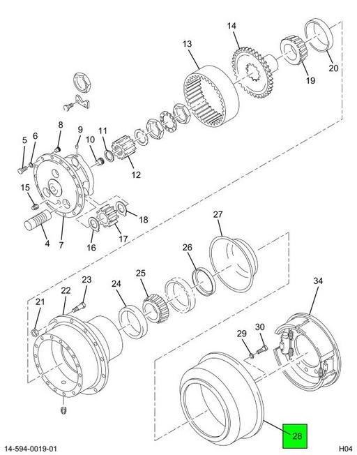 2502708C1 | Genuine Navistar International® DRUM BRAKE