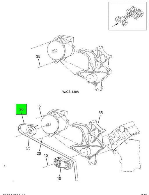 1822833C2 Navistar International | SERPENTINE BELT 8 RIB
