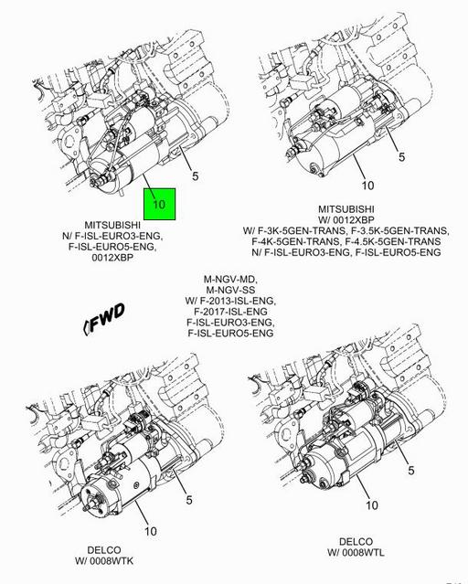 3863010C96 | Genuine Navistar International® MOTORSTARTING 12V