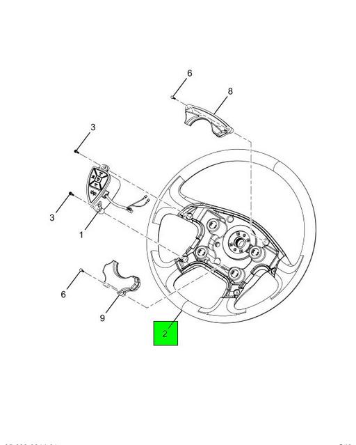 3778888C2 | Genuine Navistar International® WHEEL STEERING 18 INCH 1 POD