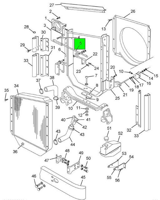 483512C1 | Genuine Navistar International® ROD RADIATOR STAY