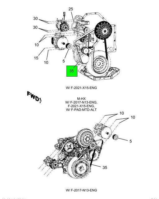 4121764C1 Navistar International | BELTFAN 12PK2425 | Source