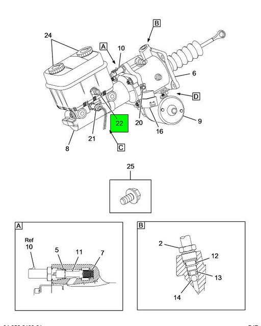らり 2514224C1 Navistar International | SWITCH FLUID BRAKE MASTER