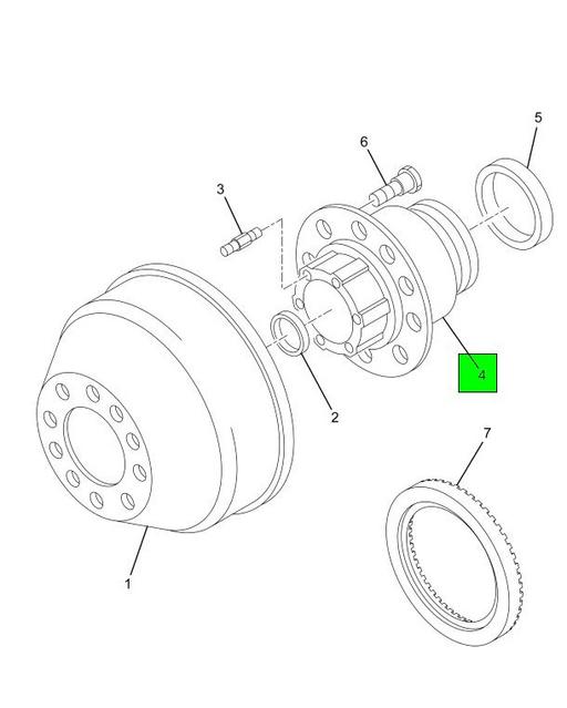 2034002C91 Navistar International | HUB REAR W/CUPS STUDS