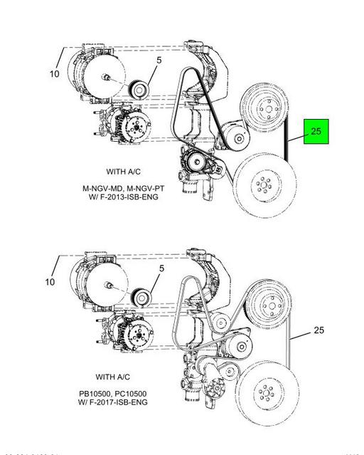 4086311C2 | Genuine Navistar International® BELT FAN 8PK 2115 ORION QT