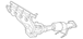 Catalytic Converter with Integrated Exhaust Manifold And Catalyst - 2.0L