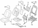 Seat Back Cushion Cover - Left, Front
