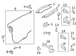 Exterior Door Handle Base Reinforcement - Left, Front