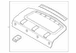 Package Tray Trim Panel - Rear, Outlet